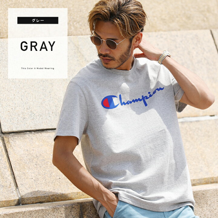楽天市場 Champion チャンピオン スクリプトロゴ半袖tシャツ ブランド ティーシャツ メンズ クルーネック 夏服 半袖 無地 ゆったり ビッグtシャツ 白tシャツ おしゃれ メンズファッション ペア カップル ペアルック お揃い 白 黒 Jiggys Shop