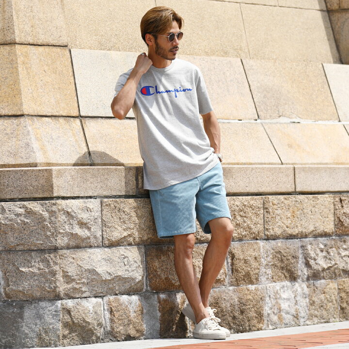 楽天市場 Champion チャンピオン スクリプトロゴ半袖tシャツ ブランド ティーシャツ メンズ クルーネック 夏服 半袖 無地 ゆったり ビッグtシャツ 白tシャツ おしゃれ メンズファッション ペア カップル ペアルック お揃い 白 黒 Jiggys Shop