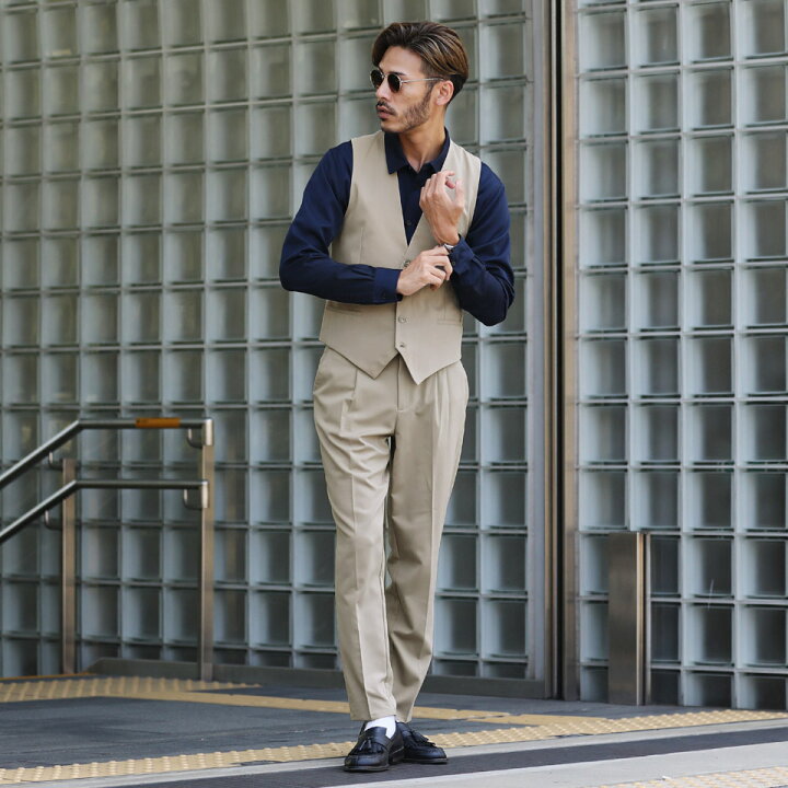 楽天市場 ベスト ジレ メンズ スーツ Roshell ロシェル Trストレッチオッドベスト ジレベスト キレイ目 ビジネス フォーマル カジュアル メンズファッション セットアップ スリム 3ピース 成人式 結婚式 新郎 卒業式 入学式 Jiggys Shop