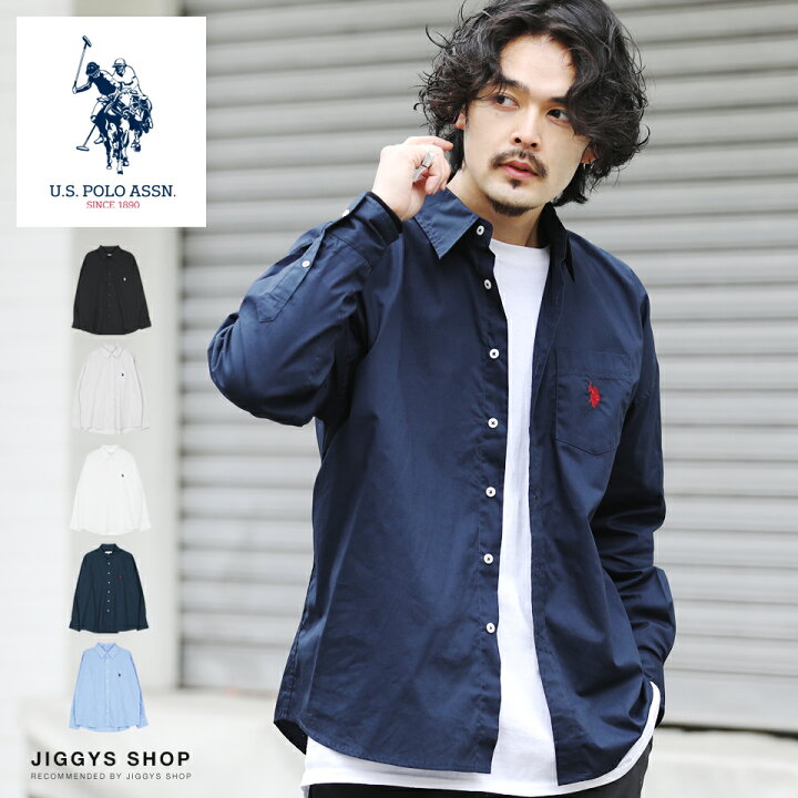 楽天市場 送料無料 Us Polo Assn ユーエスポロアッスン ブランド別注長袖シャツ 長袖シャツ メンズ カジュアルシャツ ネルシャツ シャンブレーシャツ 長袖 シャツ トップス メンズファッション 春 春服 春物 綿 綿100 ブラック ネイビー ホワイト Jiggys Shop