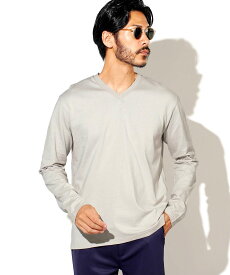 【タダ割】Vネック ロンTメンズ 無地◆コットンVネックロンT◆カットソー メンズ ロンT 無地 綿100% 綿 ロングTシャツ 長袖 長袖Tシャツ メンズファッション 秋服 春服