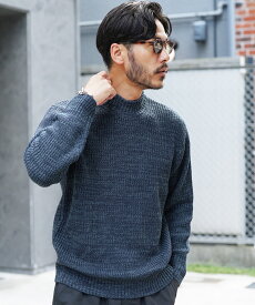 【MAX80％OFFセール開催中】【送料無料】ニット セーター メンズ◆クルーネック＆モックネック＆タートルネック 畦編みニット◆あぜ編み 総柄 秋服 冬服 ニットセーター メンズニット メンズセーター 厚手 冬 秋 ハイネック タートルニット モック クルーネック