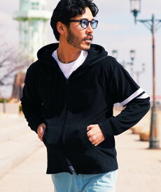 【タイムセール＆クーポン配布中】【SALE】【送料無料】接触冷感 パイル パーカー メンズ 薄手 セットアップ にも サマーパーカー UVカット 紫外線対策 ジップパーカー ジップアップパーカー ルームウェア スポーツウェア ジムウェア 海 長袖 ペアルック カップル 冷房対策