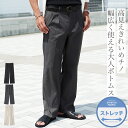 【メガセール開催中】【SALE】トラウザーパンツ メンズ チノパンツ◆ストレッチ2タックパンツ◆スリムパンツ ストレッチパンツ 伸縮性 細め シンプル 大人 万能 動きやすい きれいめ ボトムス カジュアル 20代 30代 40代 ブラック グレー ベージュ 春服 夏服 秋服 冬服