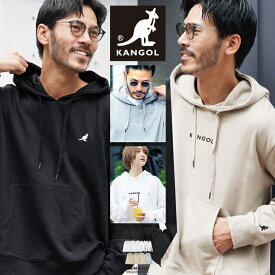 【タイムセール＆クーポン配布中】【送料無料】カンゴール パーカー メンズ スウェット◆KANGOL ワンポイント 刺繍 プルオーバーパーカー◆ブランド フーディ おしゃれ プルパーカー トレーナー フード オーバーサイズ ビッグシルエット トップス 服 秋 秋服 30代 40代
