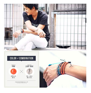 【2本目半額】◆roshell(ロシェル)本革×天然石2連ラップブレス◆お兄系Men'sBraceletブレスレットメンズブレスレットレザーお兄系ファッションお兄メンズファッションラップブレスレット【楽ギフ_包装】