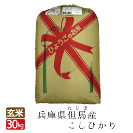 7年産 但馬コシヒカリ 玄米 精米不可 30kg 1本売り！ 令和7年産 コシヒカリ天空の城 竹田城 コウノトリで有名な 西日本屈指の産地 兵庫県 但馬産 食味 特A 米