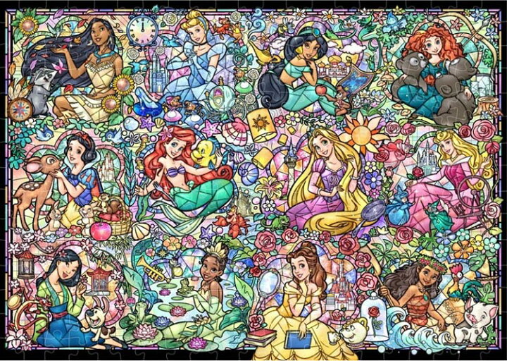 楽天市場 ジグソーパズル ディズニープリンセス コレクション ステンドグラス 300ピース ディズニー Ten D300 057 テンヨー パズル Puzzle ギフト 誕生日 プレゼント ジグソークラブ楽天市場店