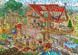 ジグソーパズル TEN-D1000-866 にぎやかなログハウス（ミッキー＆フレンズ）(ミッキー&フレンズ) 1000ピース テンヨー パズル Puzzle ギフト 誕生日 プレゼント 誕生日プレゼント