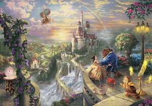 WO\[pY 1000s[X Beauty and the Beast Falling in Love(Ɩb) TEN-D1000-487 e[ mCP-POn pY Puzzle Mtg a v[g av[g