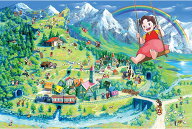 ジグソーパズル 1000ピース ハイジのアルプスマップ(アルプスの少女ハイジ) APP-1000-921 アップルワン …