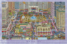 ジグソーパズル ニュー・メイズ・シティ 1000ピース カミガキヒロフミ YAM-10-1382 やのまん パズル Puzzle ギフト 誕生日 プレゼント