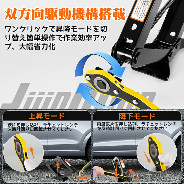楽天市場】【楽天1位】パンタジャッキ 省力型 機械式ジャッキ 車両 