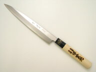 刺身用 【左きき 堺包丁】刺身包丁(柳刃包丁) 日本鋼（特製） 240mm 實光包丁(堺包丁) 贈り物 プレゼント…