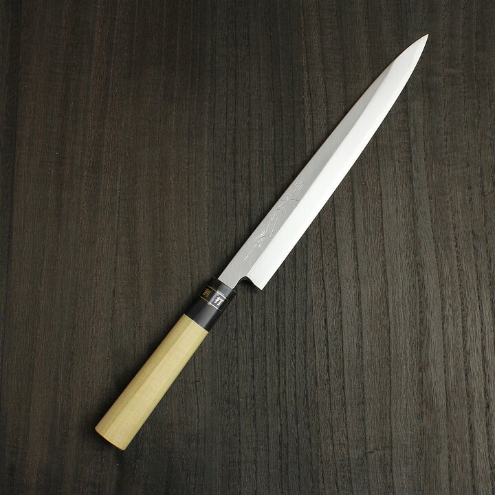 楽天市場】刺身用 刺身包丁(柳刃包丁) 白三（別打） 240mm 實光包丁(堺 
