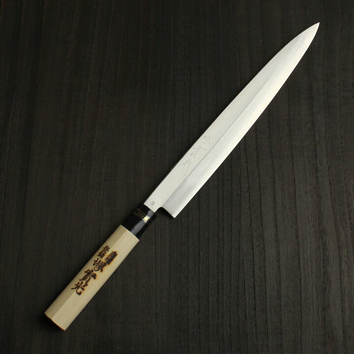 楽天市場】日本鋼（特製） INOX 刺身 270mm 實光包丁(堺包丁 
