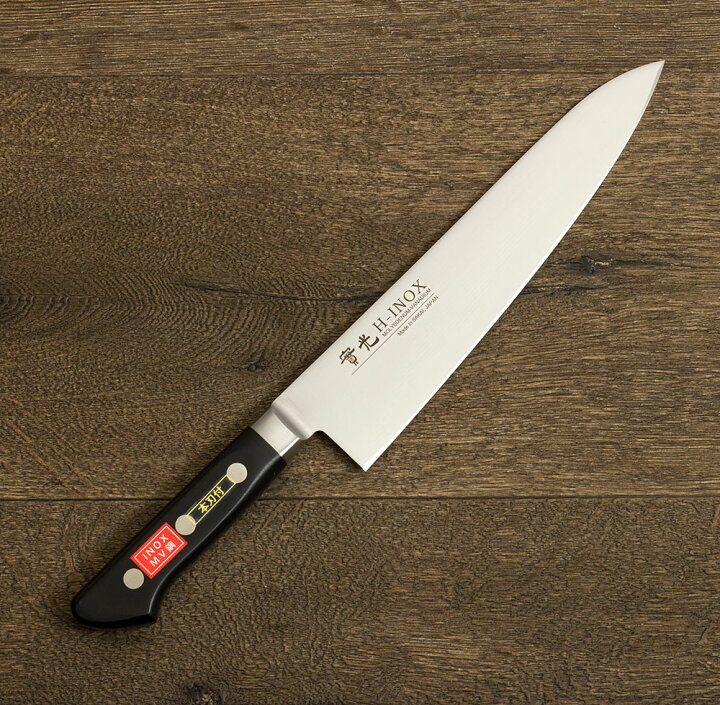 楽天市場】INOX ツバ付 牛刀 210mm 實光包丁(堺包丁) 堺 名入れ 
