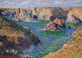 クロード・モネ　ドモア港 ベリール　A2(420mm×594mm）アートポスター 絵画 日本製 インテリア 壁紙