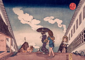 歌川国芳　東都名所　かすみが関　A2(420mm×594mm）アートポスター 絵画 日本製 インテリア 壁紙