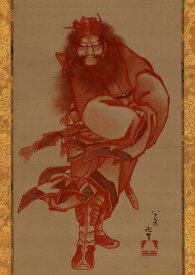 葛飾北斎　朱描鍾馗図　A2(420mm×594mm）アートポスター 絵画 日本製 インテリア 壁紙