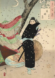 月岡芳年　忍岡月 玉渕斎　A2(420mm×594mm）アートポスター 絵画 日本製 インテリア 壁紙