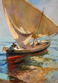 ホアキン・ソローリャ　バレンシアの漁師たち　A2(420mm×594mm）アートポスター 絵画 日本製 インテリア 壁紙