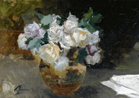 ホアキン・ソローリャ　薔薇　A2(420mm×594mm）アートポスター 絵画 日本製 インテリア 壁紙