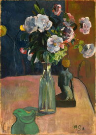 ポール・ゴーギャン　薔薇と彫像のある静物　A2(420mm×594mm）アートポスター 絵画 日本製 インテリア 壁紙