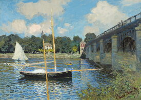 モネ　アルジャントゥイユの橋　A2(420mm×594mm）アートポスター 日本製 絵画 インテリア 壁紙