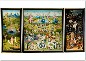 ヒエロニムス・ボス 快楽の園 A2(420mm×594mm）アートポスター 日本製 絵画 インテリア 壁紙