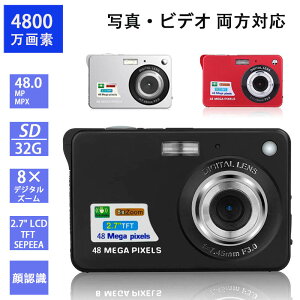 {JC^[tF[XI4800f CCD SҌ fWJ fW^J RpNgJ |PbgJ 8{fW^Y[ 2.7C`[d@av[g 掿y