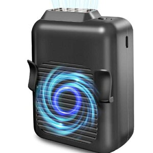 USB扇風機 首かけ 扇風機 腰掛け 首掛け ミニ 小型ファン USB充電式 羽なし 腰ベルトに付ける 卓上 おしゃれ コンパクト 静音 軽量 暑さ対策 熱中症対策