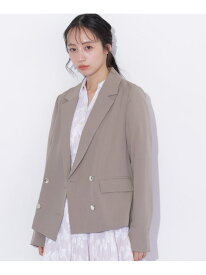【SALE／46%OFF】サマーツイルテーラードジャケット JILL by JILL STUART ジル バイ ジル スチュアート ジャケット・アウター テーラードジャケット・ブレザー ネイビー ブラウン【RBA_E】【送料無料】[Rakuten Fashion]