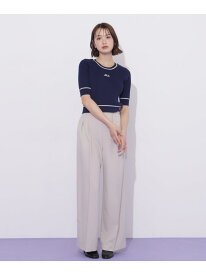 チェーンベルトタックワイドパンツ JILL by JILL STUART ジル バイ ジル スチュアート パンツ その他のパンツ ブルー ベージュ グレー【送料無料】[Rakuten Fashion]