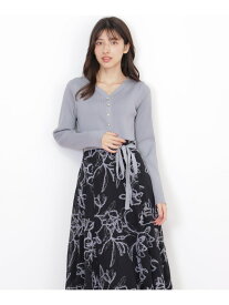 【SALE／37%OFF】モール刺繍ドッキングニットワンピース JILL by JILL STUART ジル バイ ジル スチュアート ワンピース・ドレス ワンピース ブルー ブラック【RBA_E】【送料無料】[Rakuten Fashion]