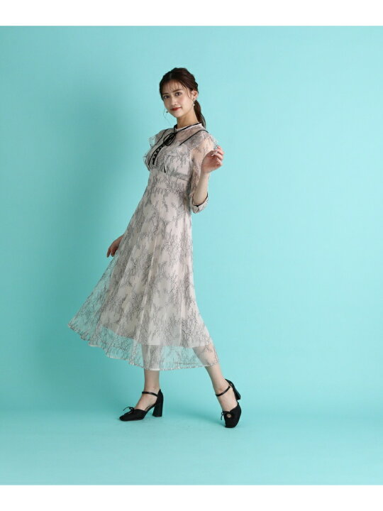 楽天市場】ポイントベロアレースワンピース JILL by JILL STUART ジル 