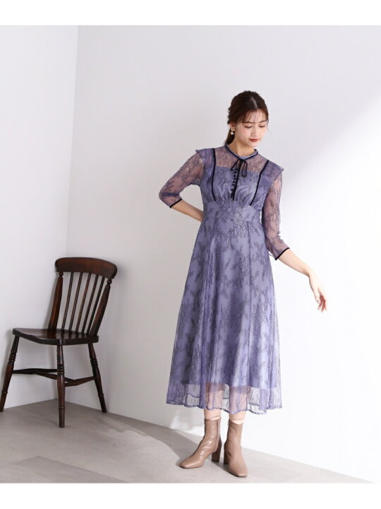 楽天市場】ポイントベロアレースワンピース JILL by JILL STUART ジル 