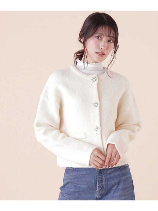 楽天市場】【SALE／60%OFF】◇ビジュー釦コーディガン JILL by JILL  