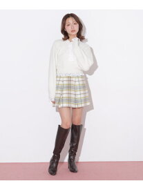 ビッグチェックミニスカート JILL by JILL STUART ジル バイ ジル スチュアート スカート その他のスカート ベージュ レッド グリーン【先行予約】*【送料無料】[Rakuten Fashion]