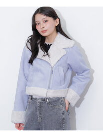 フェイクムートンジャケット JILL by JILL STUART ジル バイ ジル スチュアート ジャケット・アウター テーラードジャケット・ブレザー ホワイト ブルー ピンク【先行予約】*【送料無料】[Rakuten Fashion]
