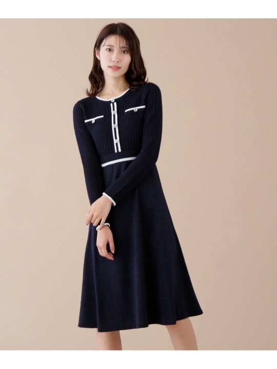 楽天市場】ラメツイード配色ニットワンピース JILL by JILL STUART  