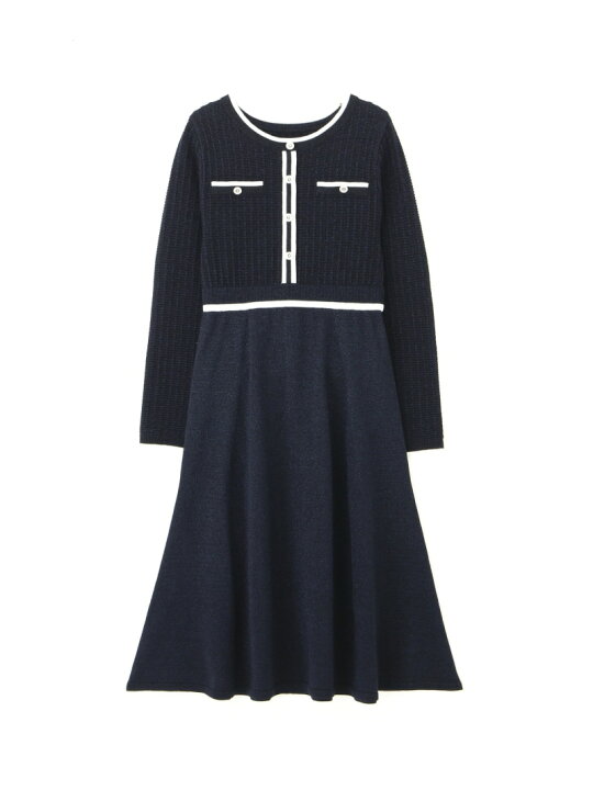 楽天市場】ラメツイード配色ニットワンピース JILL by JILL STUART 