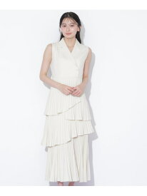 【SALE／46%OFF】ランダムプリーツジレワンピース JILL by JILL STUART ジル バイ ジル スチュアート ワンピース・ドレス ワンピース グレー ベージュ【RBA_E】【送料無料】[Rakuten Fashion]