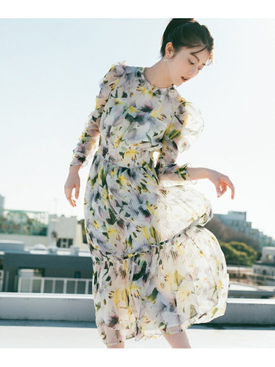 楽天市場】デジタルフラワープリントワンピース JILL by JILL STUART 