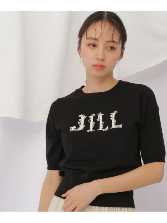 楽天市場】半袖ロゴジャガードビジューニット JILL by JILL STUART 