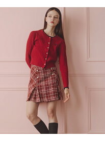 カルゼチェックミニスカート JILL by JILL STUART ジル バイ ジル スチュアート スカート その他のスカート レッド ブラック グレー【送料無料】[Rakuten Fashion]
