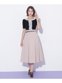 細ベルト付きプリーツスカート JILL by JILL STUART ジル バイ ジル スチュアート スカート その他のスカート グレー ネイビー ピンク【送料無料】[Rakuten Fashion]