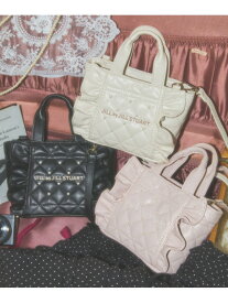 ＜フリルトートミニ＞キルティングパールバッグ JILL by JILL STUART ジル バイ ジル スチュアート バッグ その他のバッグ ピンク ブラック ホワイト【送料無料】[Rakuten Fashion]