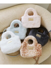 フラッフィートートバッグ JILL by JILL STUART ジル バイ ジル スチュアート バッグ その他のバッグ ピンク ブルー グレー ホワイト ベージュ【先行予約】*【送料無料】[Rakuten Fashion]