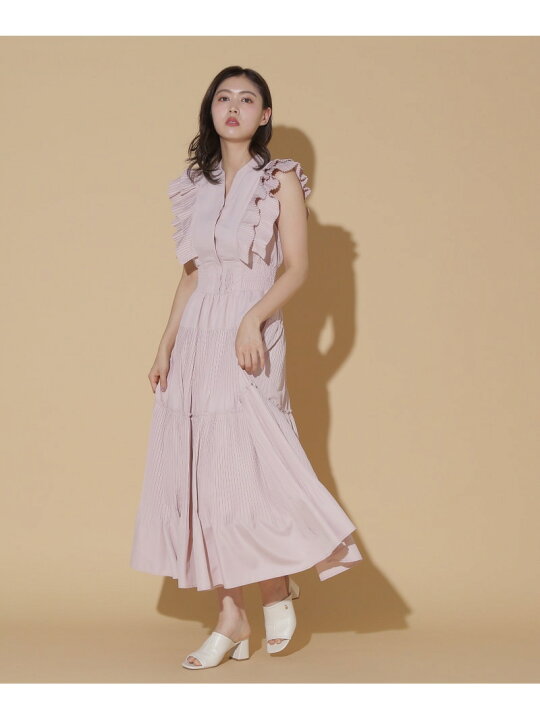 楽天市場】【SALE／20%OFF】ボリュームデザインプリーツワンピース 